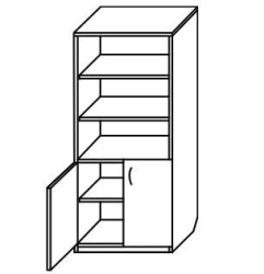 Wooden office cupboard model ? 01