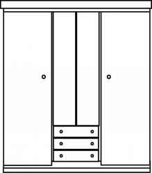 Wardrobe cupboard for children