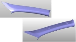 Upper A-pillar trim assembly, left-hand side