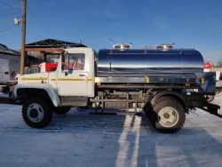 Tank truck for food liquids transportation type 27901 of modifications 27901-0000010-49, on the basis of chassis GAZ,3308 of mod