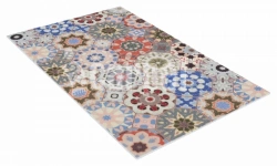 Anti-slip icarpet PRINT cut-out mat "Palacio Tile" 80x120 cm