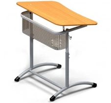 Single-seat adjustable desk, article number PE-OPE3-5
