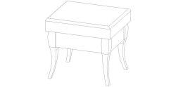 Set of furniture for common room "Salvador" Pouffe art.P309 S01