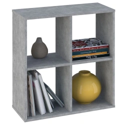 Polini Home Smart Cube 4-piece shelving unit, concrete, article number 0001692.75