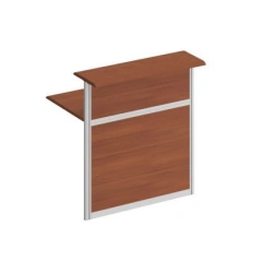 Reception element, outside corner for tables 75cm deep 90.4*94.4*94.4*120 "Comfort" K.909