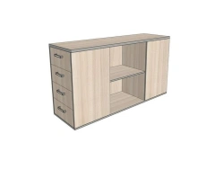 Uniting cabinet with pull-out drawers, without lock, 1408*430*750 mm AsTO-3