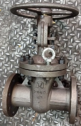 Steel wedge gate valve with sliding spindle and handwheel RN 4,0 MPa DN 80