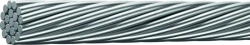 Non-insulated wires for overhead power lines of grade A