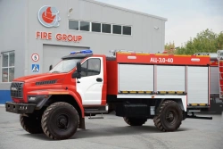 Fire tanker ??-(3,0-4,0)-?, type 5881U, modification 5881U3, on chassis Ural-43206-6151-71, 43206-6151-73.