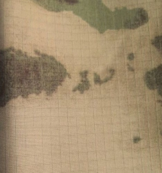 Camouflage-coloured cotton-polyester suit fabric, article C 45 BYU