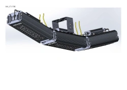 LED luminaire "Industrial Design MTM IoT" CUBIC 120 series Three modules Connection from the sides 15 degrees Mounting CUB CE