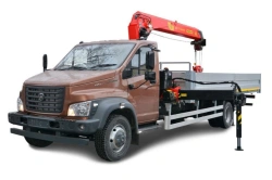 Vehicles equipped with cranes-manipulators type 3010 mod. 3010GD, on the basis of chassis and T/C C41RB3, produced by "Avtomob"
