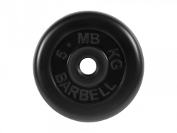 MB-PltB31-5 Rubber disc "Standard", black, 31 mm, 5 kg