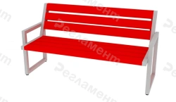 Bench MK B3 600-2500x200-1200x250-650mm(WxHxH)