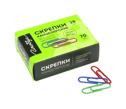 Paper clips 28 mm 70 pcs, coloured
