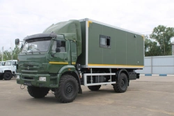 Trucks with diesel engine type 6706, modification 67063L (motorhome) on the basis of KAMAZ type 43502 chassis of modifications 4