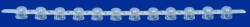 Non-sterile polymeric tube for in vitro diagnostics according to TU 32.50.50-021-54287340-2022:Plug 7 convex in a strip of 12 pc