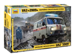 Assembled model "UAZ-3909 Bukhanka. Emergency rescue service"