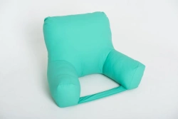 Armchair-cushion with armrest made of multilayer moisture-proof fabric with polyurethane and/or polyvinylchloride coating, insid