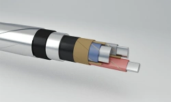 Power cables with aluminium conductors with impregnated paper insulation in aluminium sheath for voltage of 1 kV AABnlG grade