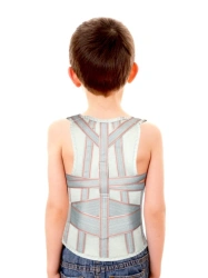 Corrective orthopaedic brace "TZ "HT-KP-022 reinforced with 2 stiffening ribs