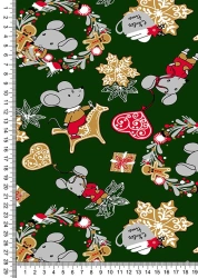 Mixed melange knitted fabric (XL-75%, PE-25%), culinary