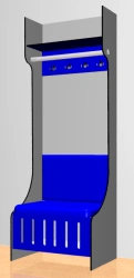Plastic cupboard for athletes SK.SP