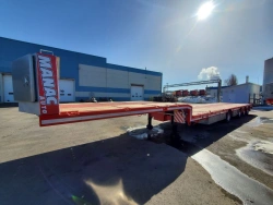 Semi-trailer MANAC 4S0U1N without hydraulic mechanisms with tyres KAMA NT 202 235/75R17,5 143/141 J, with disc wheels 167.9911.