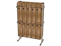 Double-sided floor towel rail on metal frame, 20 cells/ SD70