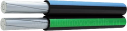 Self-supporting insulated and protected information-power wires SIP-4ok