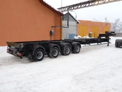 Container trailer of Tonar model 974627 with axles of TONAR production models: 1130