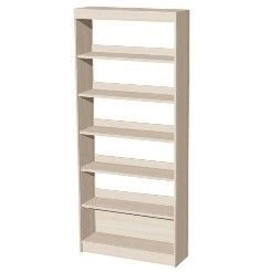 One-sided library shelving unit. (School furniture brand "Interior" series "TDI School")
