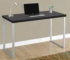 Staff table with metal frame