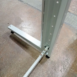 Reinforced metal shelving unit with shelves and perforated panel (?????) 600?960?1730 mm