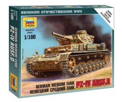 Assembled model German medium tank Pz-IV AUSF.D