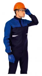 Special men's clothing for protection against static electricity, general industrial pollution and mechanical effects.