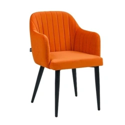 Tulip chair upholstered on wooden frame