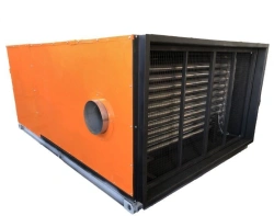 Heat exchanger (air heater) of horizontal outdoor arrangement of NORDMATIC brand, HT-O series, capacity 100 kW