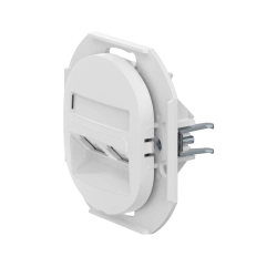 CADUCEUS ALING EON Flush-mounted double telephone socket 2xRJ12 6P4C, white, art. no. E613.0 (mechanism)