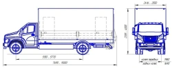 Diesel-engined trucks with technically permissible maximum mass exceeding 3, 5 tonnes but not exceeding 10 tonnes type