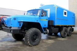 Repair and welding unit (RWU) UZST brand, type UZST01, modification 586C-13 on chassis Ural 4320-1151-61, 4320-1151-63, 4320-115