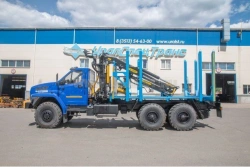 Sorting truck UST brand modification 54538A-05 with CMU: OMTL-70-01, OMTL-120-02, VM10L74 on Ural 4320-6951-70, 4320-6951-72 cha