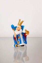 Licence Christmas tree toy made of glass "Tsar"