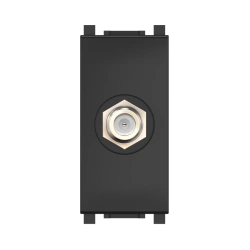 CADUCEUS ALING Experience Flush-mounted antenna socket SAT satellite single F/F, 1M, black (soft touch), item no. 74265.S. 74265