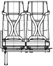 Passenger seat DS15.6840.010-PV05