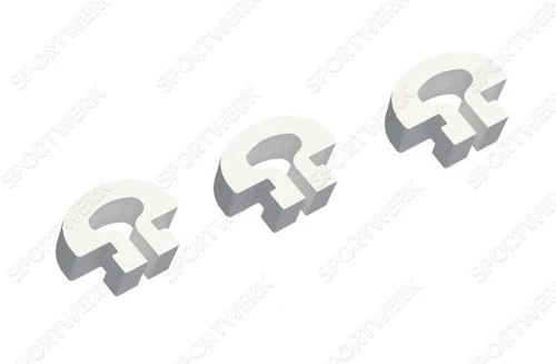Aluminum Folding Handball Goals 3x2x0.6m for Wall Mounting