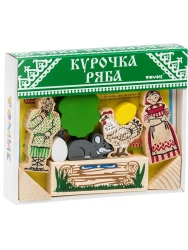 Constructor "Fairy Tales" "Kurochka Ryaba" (17 pieces) Item No. 4534-1