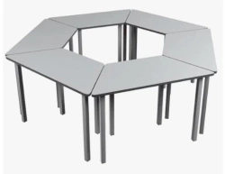 Single-seat trapeze table, STO