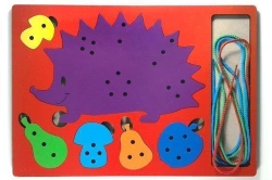 Lacing game "Hedgehog" (standard)