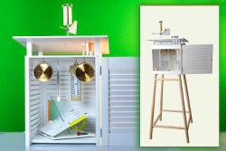 School weather station with booth (on stands) (item no. 9068)